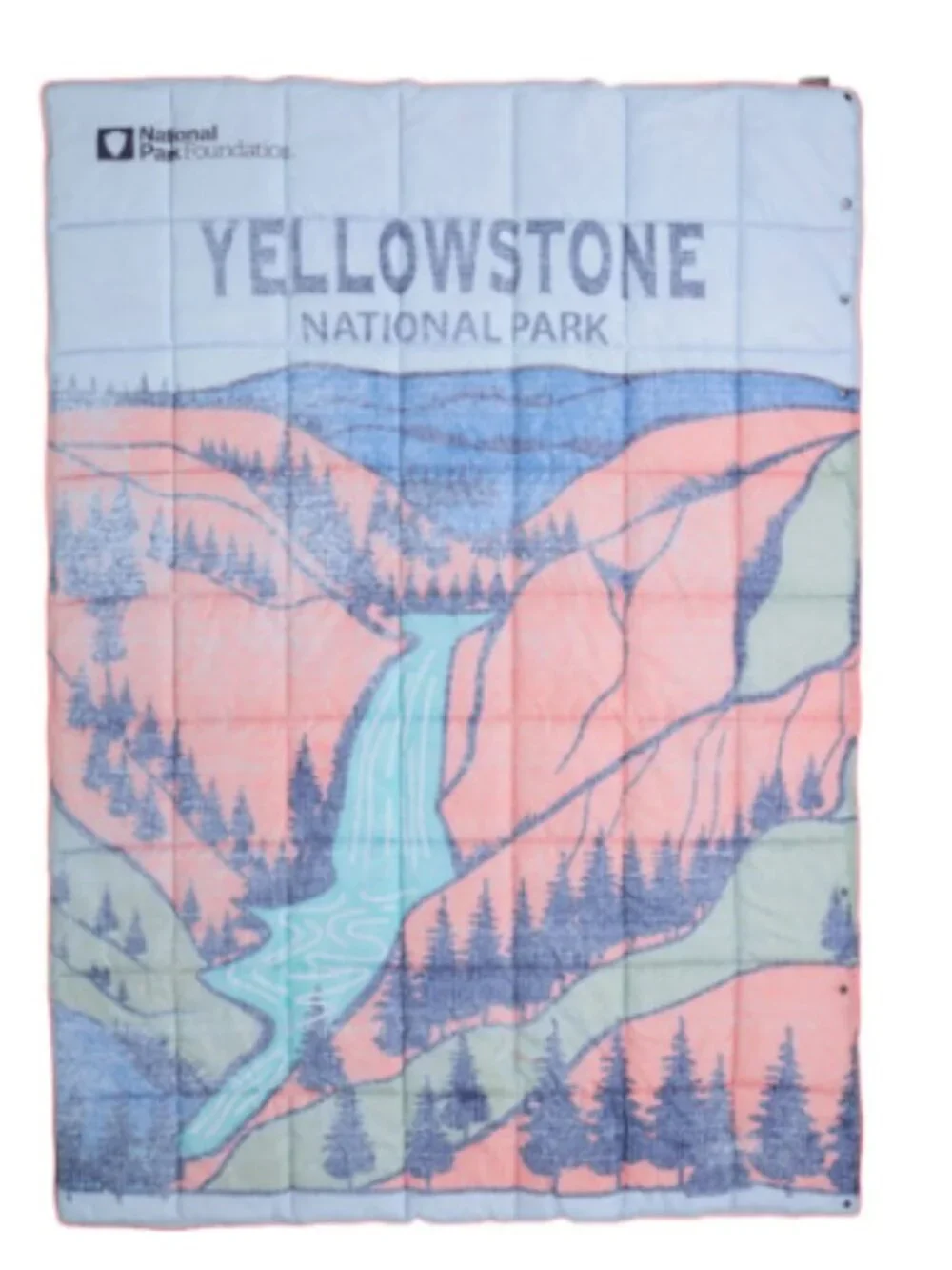 National Park Foundation Packable Camping Blanket Yellowstone NP 70x50